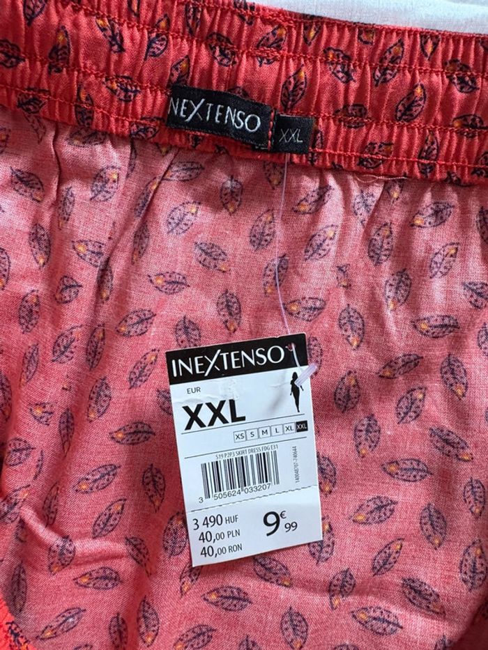 Jupe rouge à motifs grande taille 50-52 - photo numéro 5