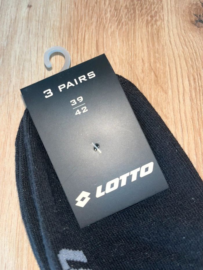 Lot de 3 paires de chaussettes, Lotto , Taille 39-42 , Neuves , Unisex - photo numéro 2