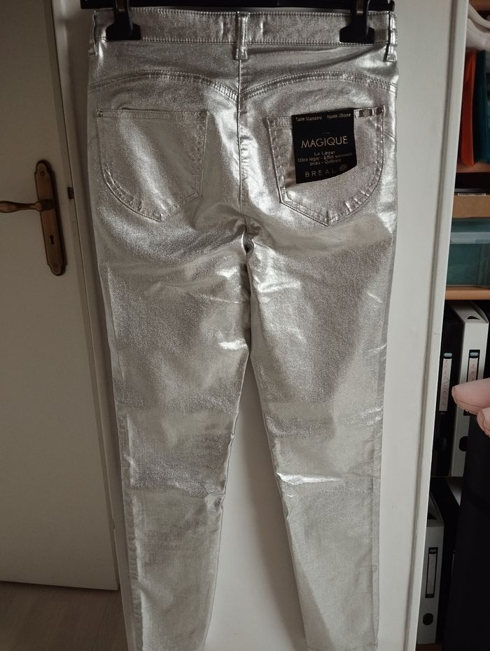 Pantalon magique argenté. Taille 36. Breal - photo numéro 2