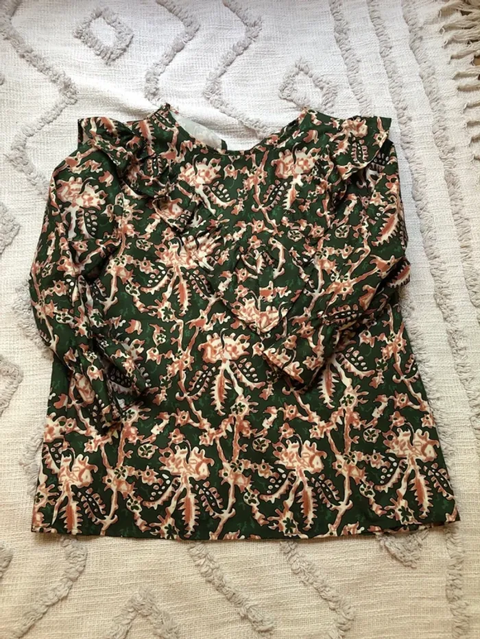 Blouse manches 3/4 taille 38