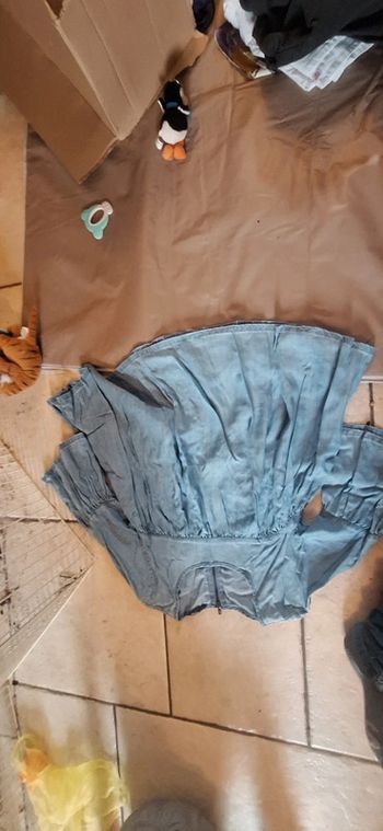 Haut jean manche évasée uni