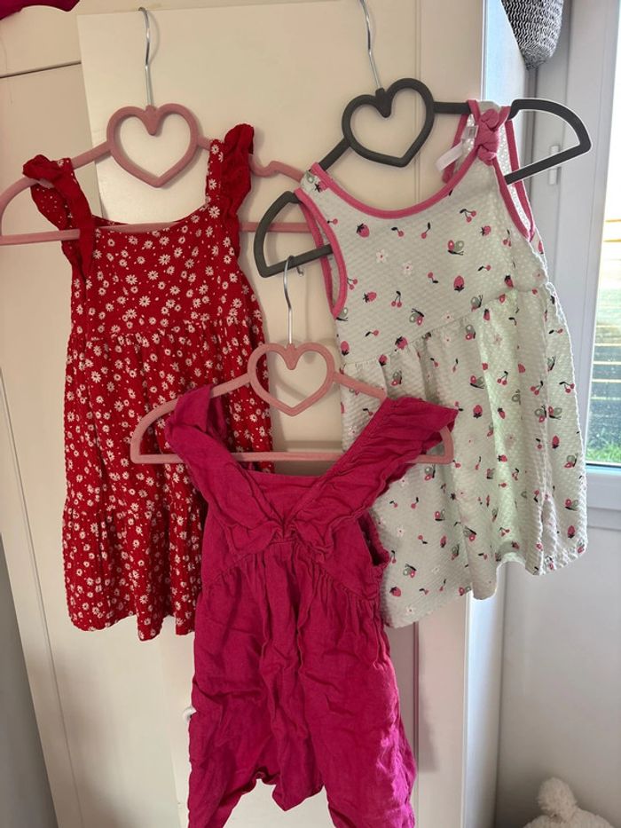 Lot de 3 robes d’été 24 mois