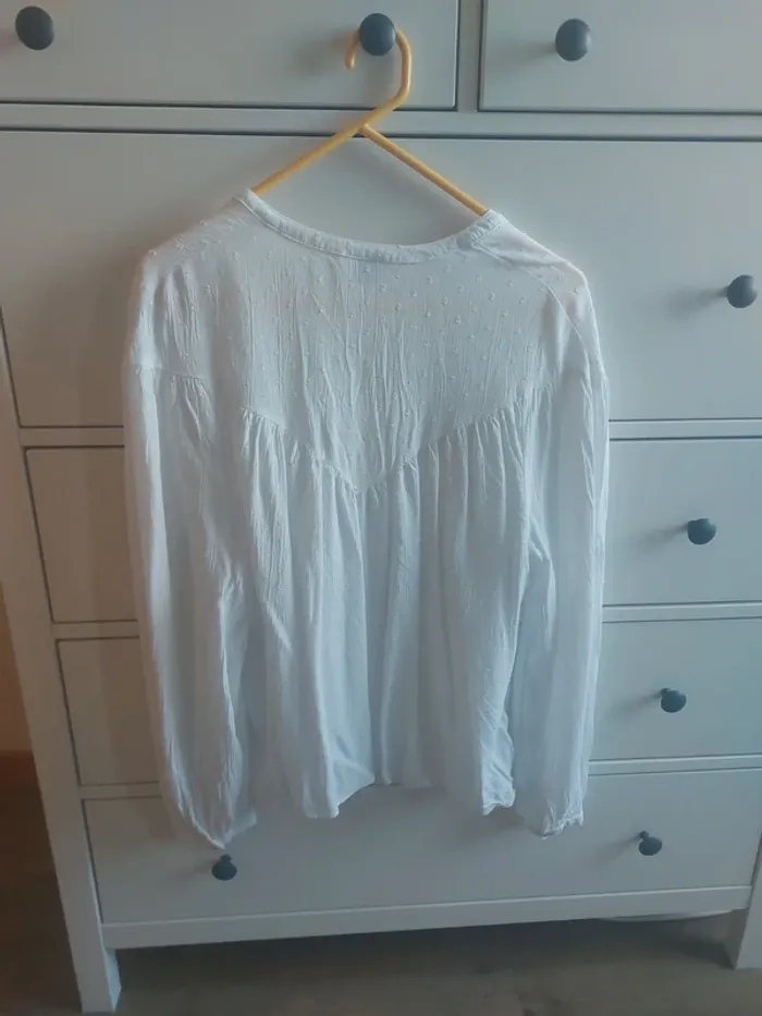 Chemise blouse blanche taille L - photo numéro 5