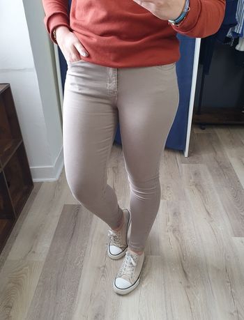 Jean skinny beige taupe Taille 44