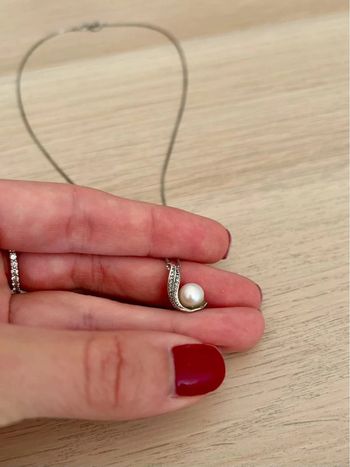 Collier argent perle blanche Histoire d'or Collar plata perlas blancas Collana argento perle bianche