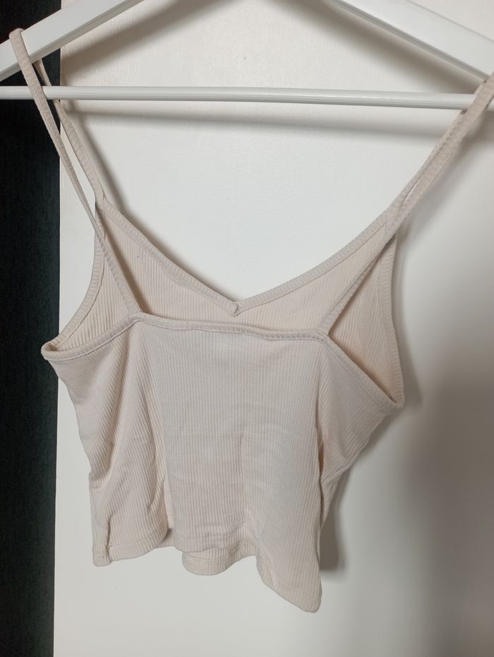 Crop top beige crème - photo numéro 2