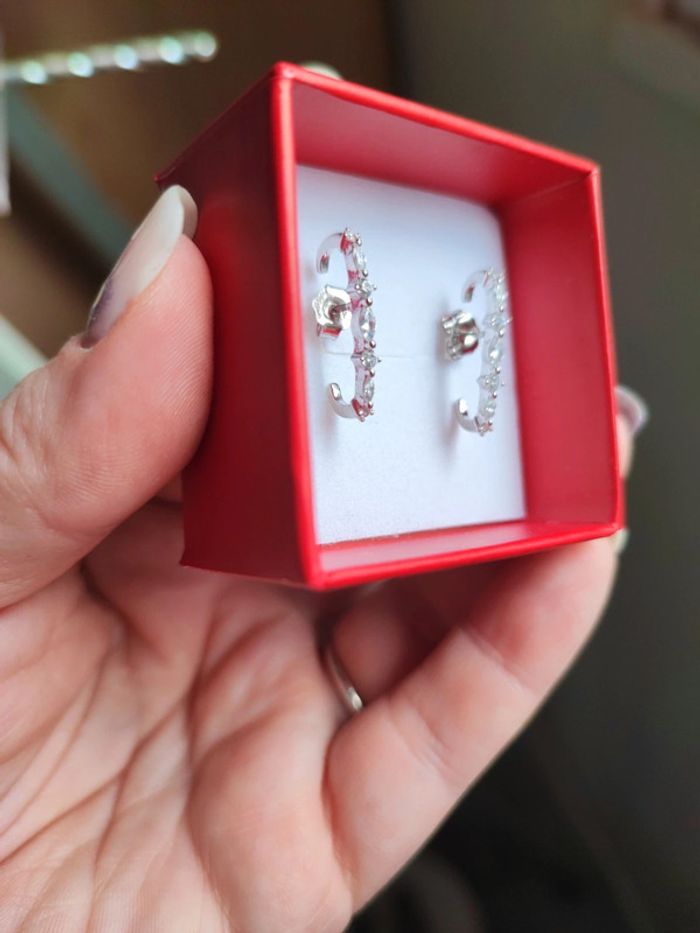 Paire de boucles d'oreilles argent - photo numéro 2