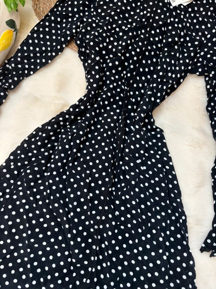 Robe longue à pois Zara taille S - photo numéro 3
