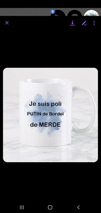Mug  je suis poli putin de bordel de merde