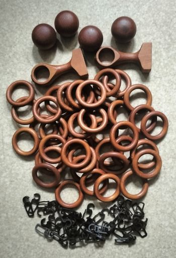 Anneaux pour barre a rideaux