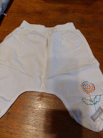 Pantalon blanc en lin