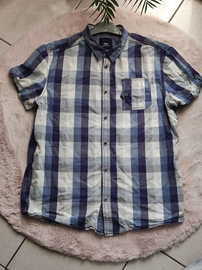 Chemise à carreaux taille L