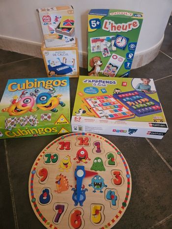 Lot jeu de société et d'apprentissage