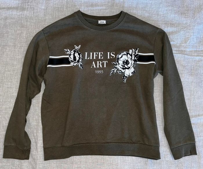 Felpa leggera Pimkie verde oliva - photo numéro 2