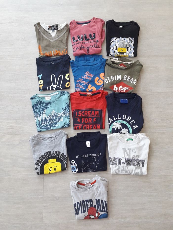 13 t-shirts MC 4 ans