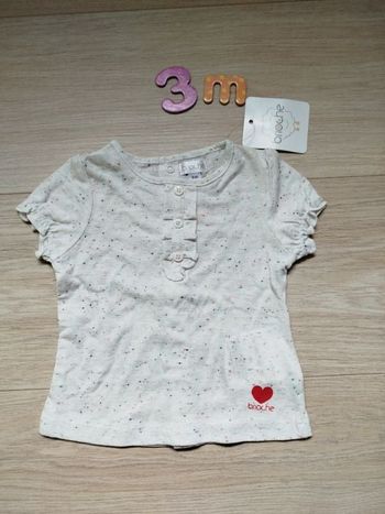 Tee-shirt manches longues brioche