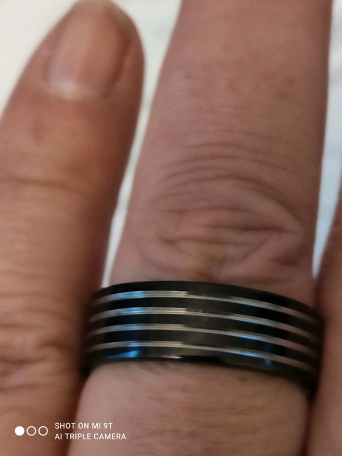 Bague Acier T 60 - photo numéro 2