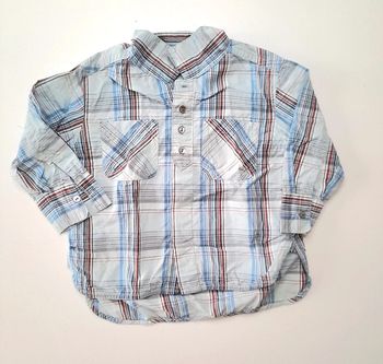 Chemise bleu dpam 12 mois