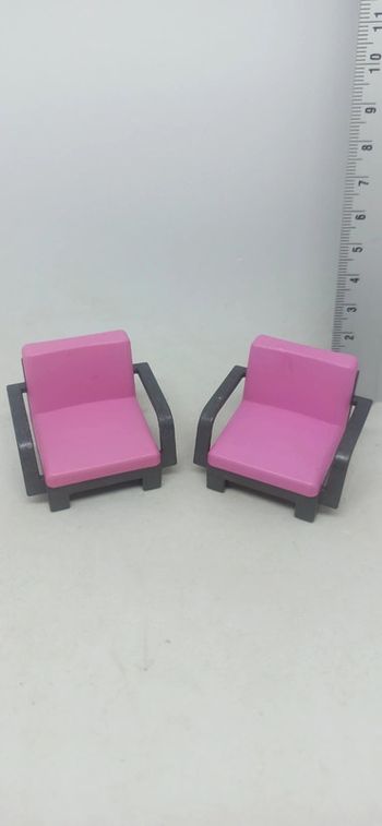 Fauteuils roses playmobil