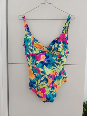 Maillot de bain vintage 1 pièce multicolore