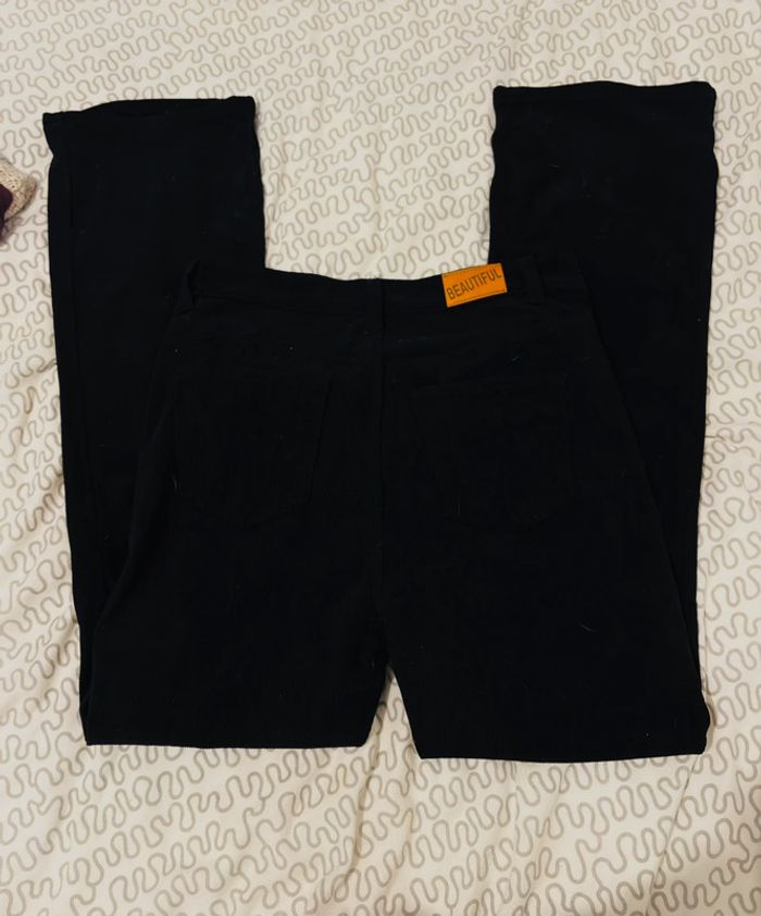 Pantalon taille haute en velours / Taille XL - photo numéro 3