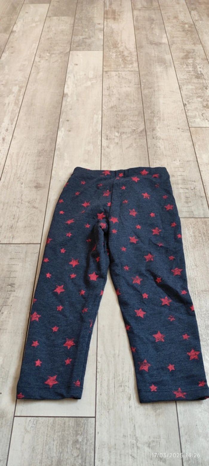 Pantalon gris étoiles rouges T4A - photo numéro 2