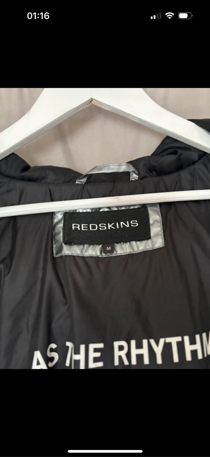 Doudoune argenté redskins - photo numéro 5