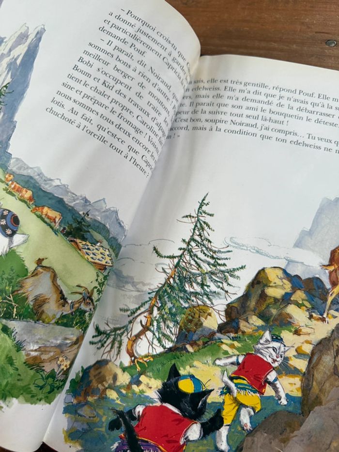 Moyen 1 - Livre édition limitée reliure rouge Caroline dans les Alpages Pierre Probst bd - photo numéro 12