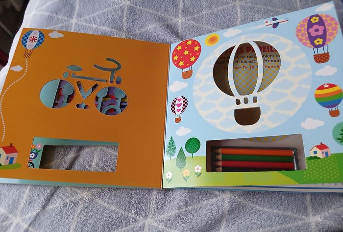 Neuf/activité 3ans+ "Livre à pochoirrs" inclus feuilles & crayons - photo numéro 7