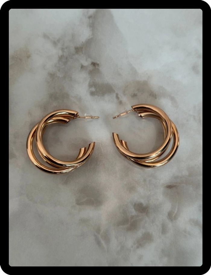 Boucles d’oreilles en acier inoxydable - photo numéro 2