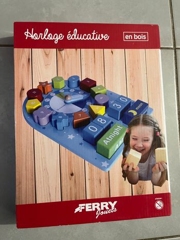 Horloger éducatif en bois