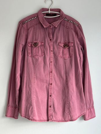 Chemise violette à manches longues Cache Cache en taille 4