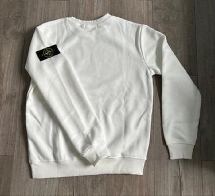 Pull stone Island blanc - photo numéro 2