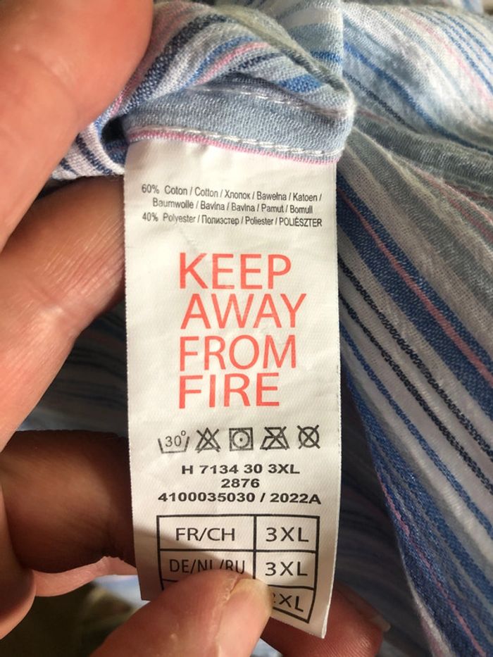 Chemise grande taille 3XL - photo numéro 9