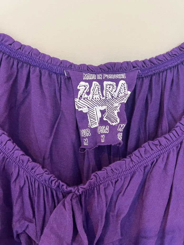 Robe tunique Zara violette - photo numéro 2