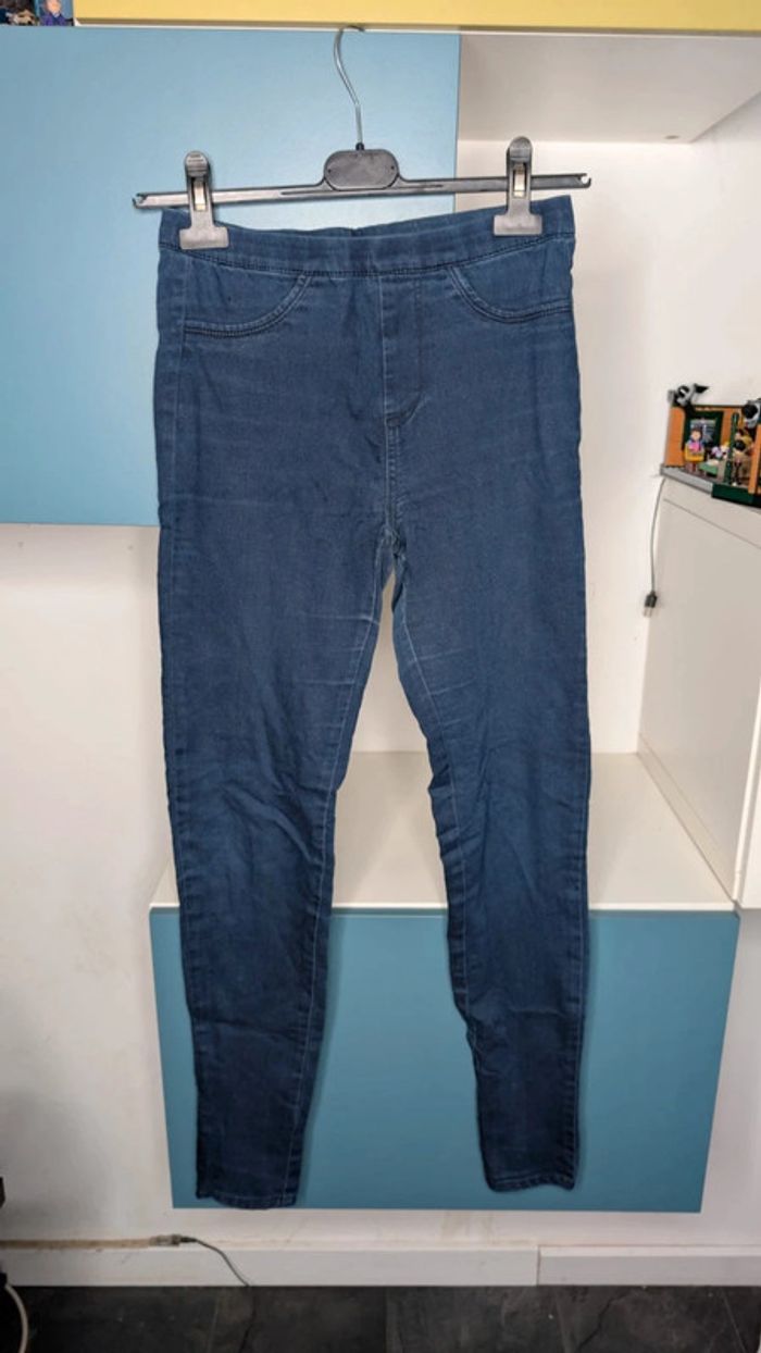 Pantalon Super Skinny Kiabi, Taille 34, Bleu Foncé, Taille Élastique