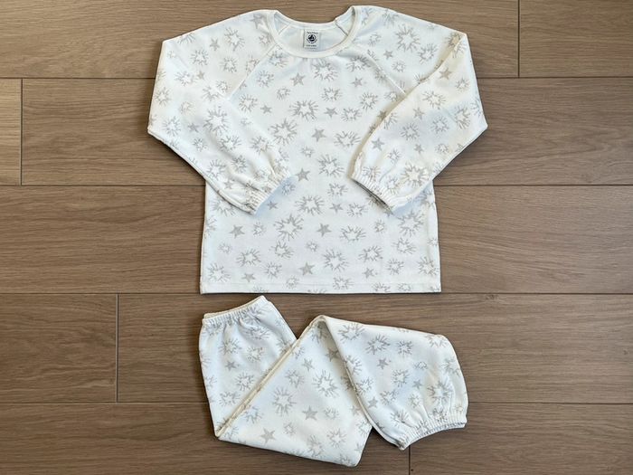 Pyjama chaud en velours scintillant collection Noël Petit bateau T-5 ans - photo numéro 2