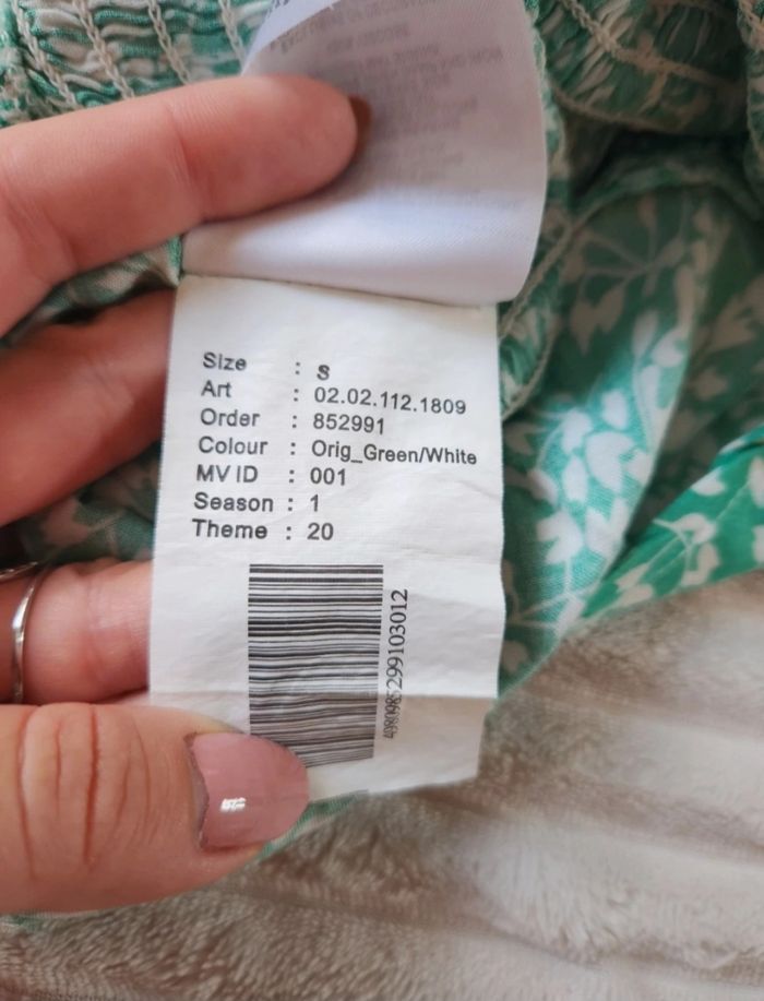Crop top vert & blanc – Manches longues – Taille S – FB Sister - photo numéro 7