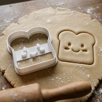 Emporte-pièce Toast Kawaii - Découpoir Biscuit Tranche de Pain Mignon pour Pâtisserie