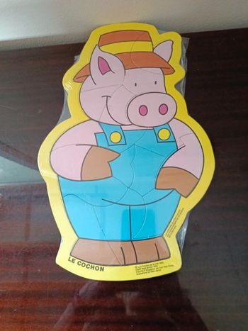 Puzzle publicitaire cochon