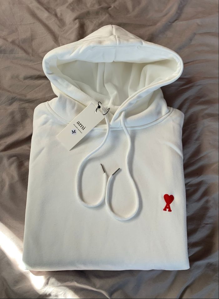 Pull ami paris blanc Taille : M - photo numéro 6