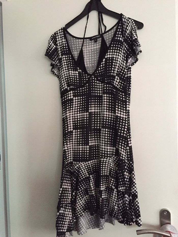 Robe Noire Blanc Jennyfer Taille L