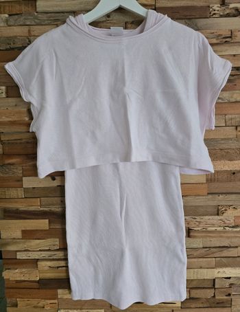 Robe debardeur et Tee-shirt superposé 11-12 ans fille zara neuve