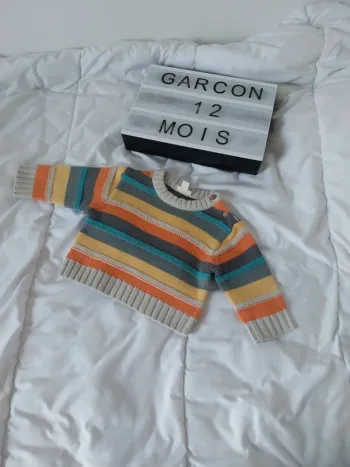 Pull garçon 12 mois Pick Ouic