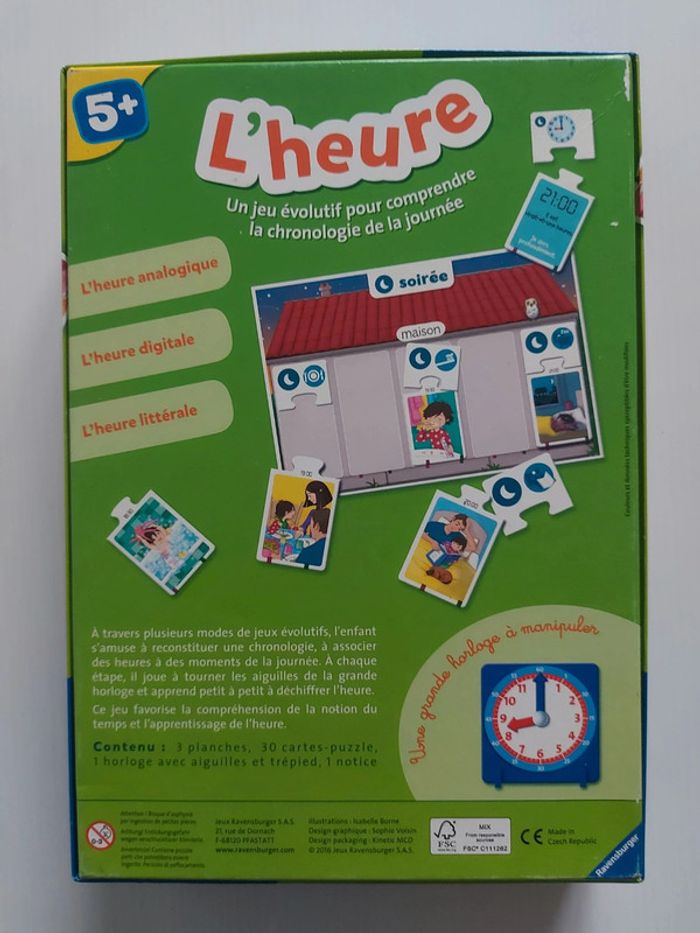 Jeu de société pour apprendre l'heure, complet et pas abîmé - photo numéro 11