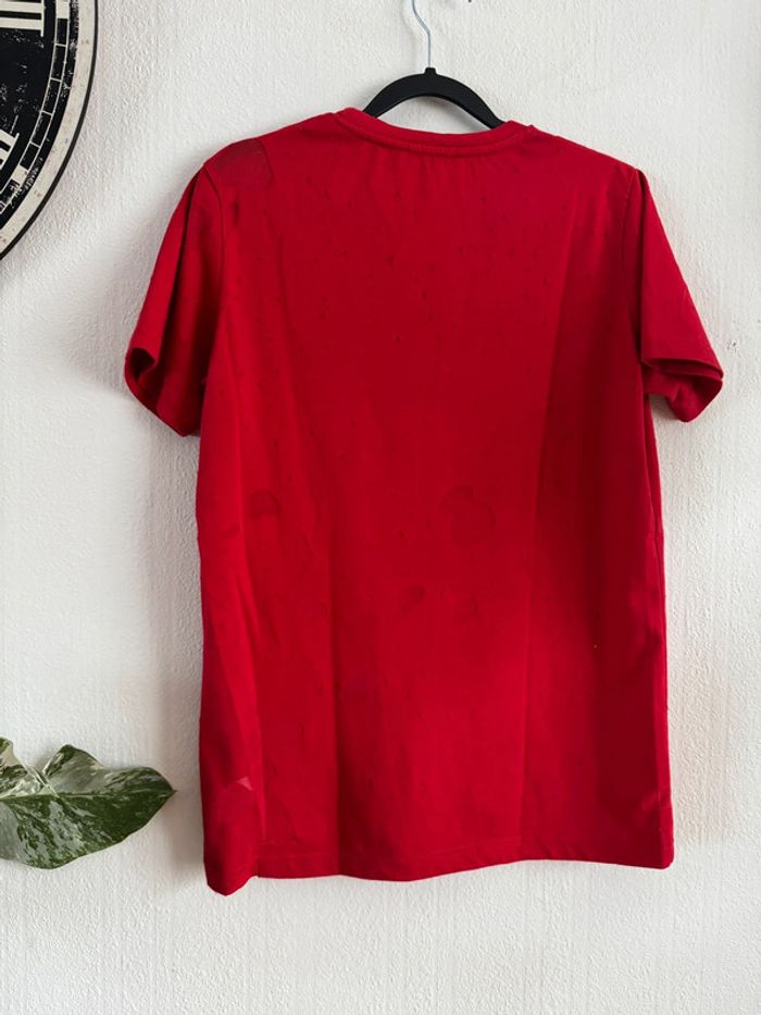 T-shirt VLTN femme rouge M - photo numéro 4