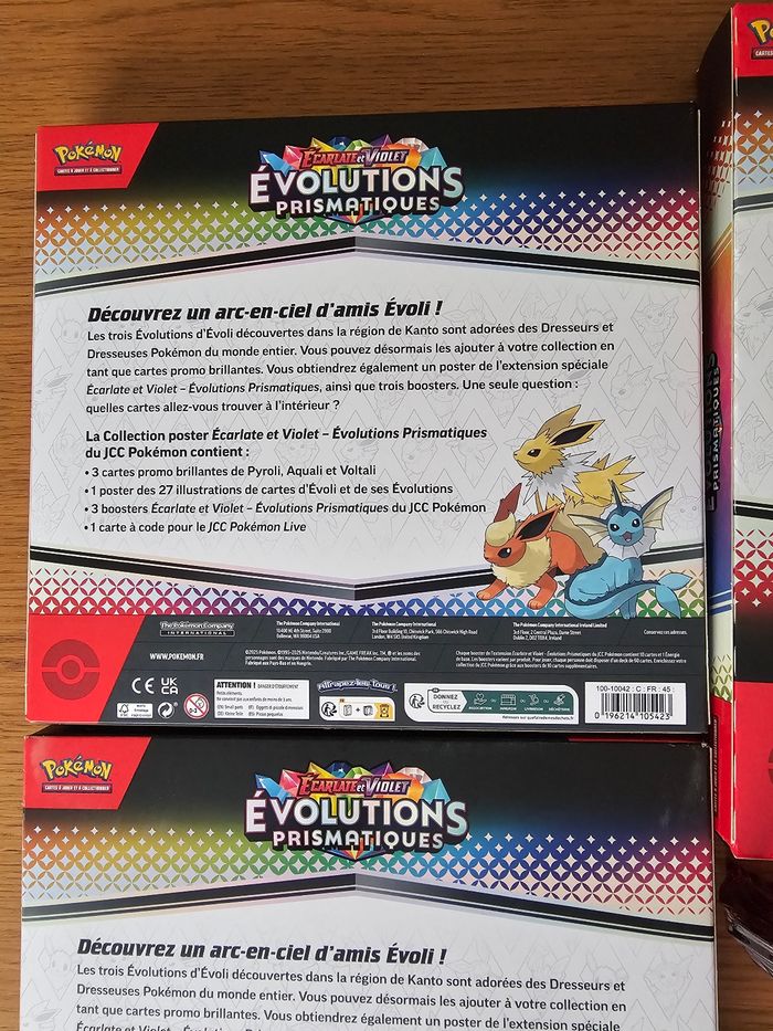 Lot coffrets Pokémon EV8.5 Evolutions prismatiques - photo numéro 7