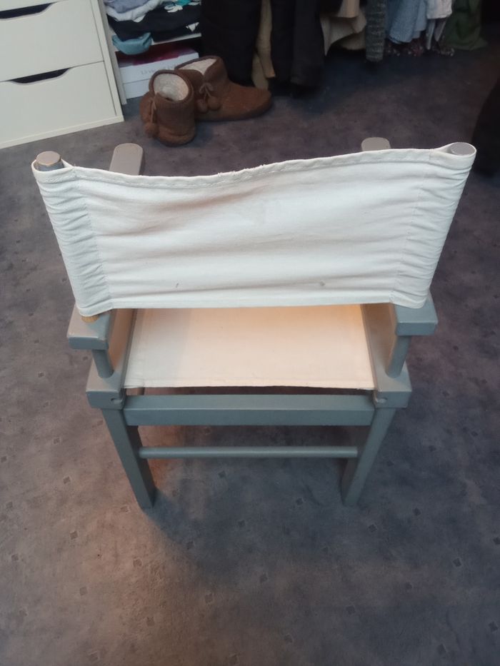 Chaise enfant gris et blanc Moulin Roty - photo numéro 3