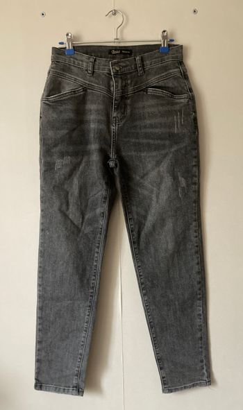 jeans droit gris taille haute Toxik 3