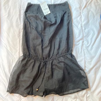 Combishort de plage transparente